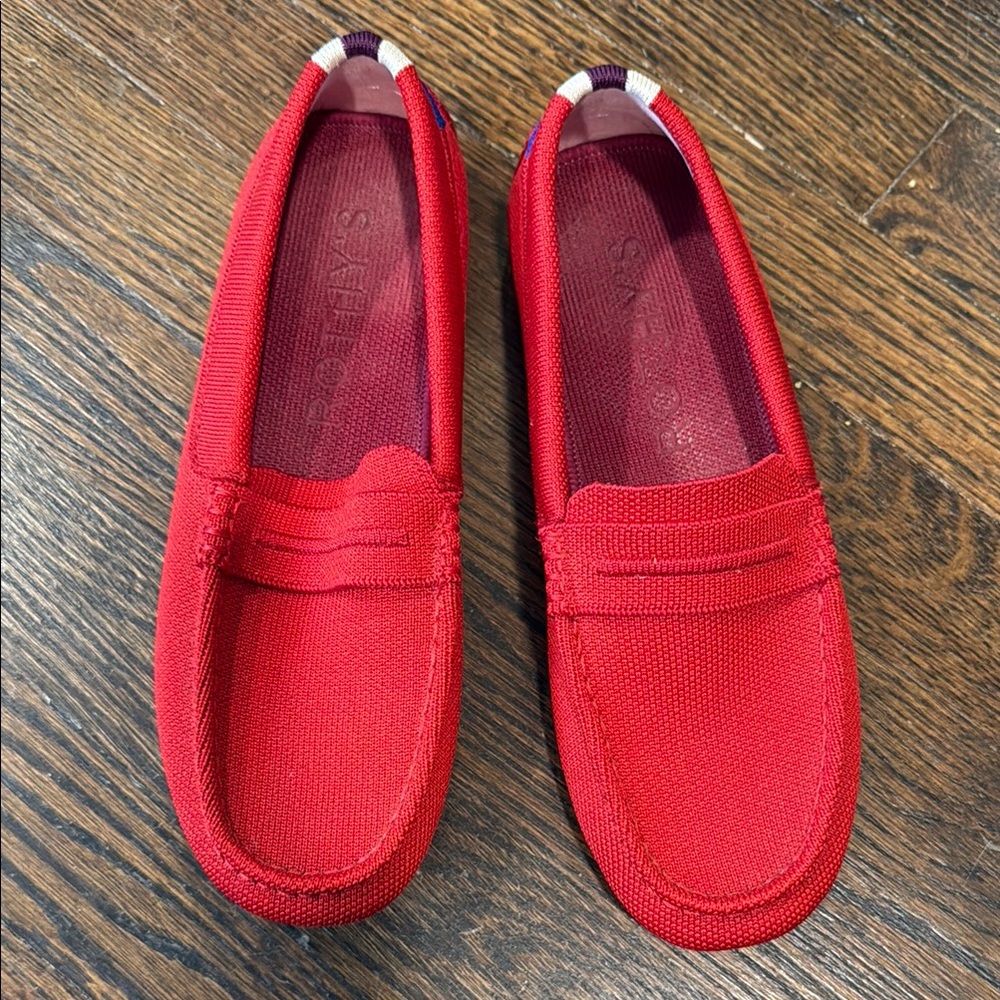 Rothy's Red Flats Comfortable Casual Loafers